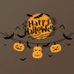 Pumpkin Light Halloween Wall Sticker Room Bar Background Decoration Removable Double Sided Visual