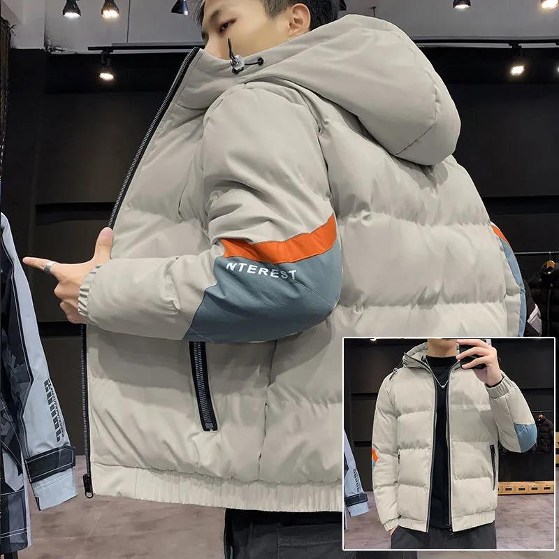 Winter Men's Cotton-padded Jacket Trend Short Youth Cotton-padded Jacket Thickened Large Size Jacket Handsome Down Padded Jacket