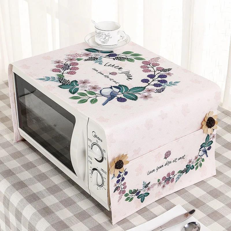 Waterproof Cartoon Microwave Oven Cover Digital Printing Household Microwave Oven Cover Cloth Dust Cover Universal Thickening