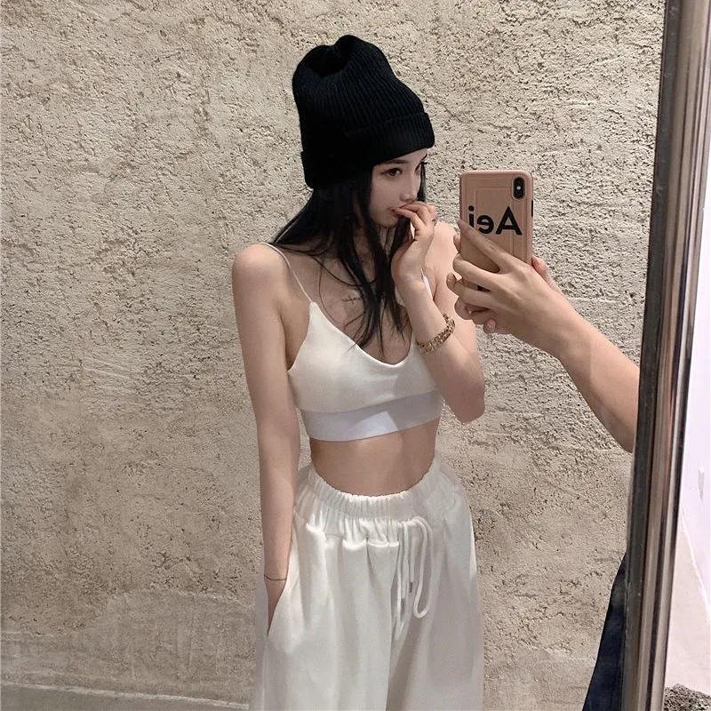 Women's Loose Sports Pants Spring and Summer Students Korean Version of The Harem Pants Waist High Waist Casual Pants Straight Trousers