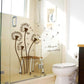 Dandelion plant bedroom living room bathroom cabinet TV background decorative wall stickers