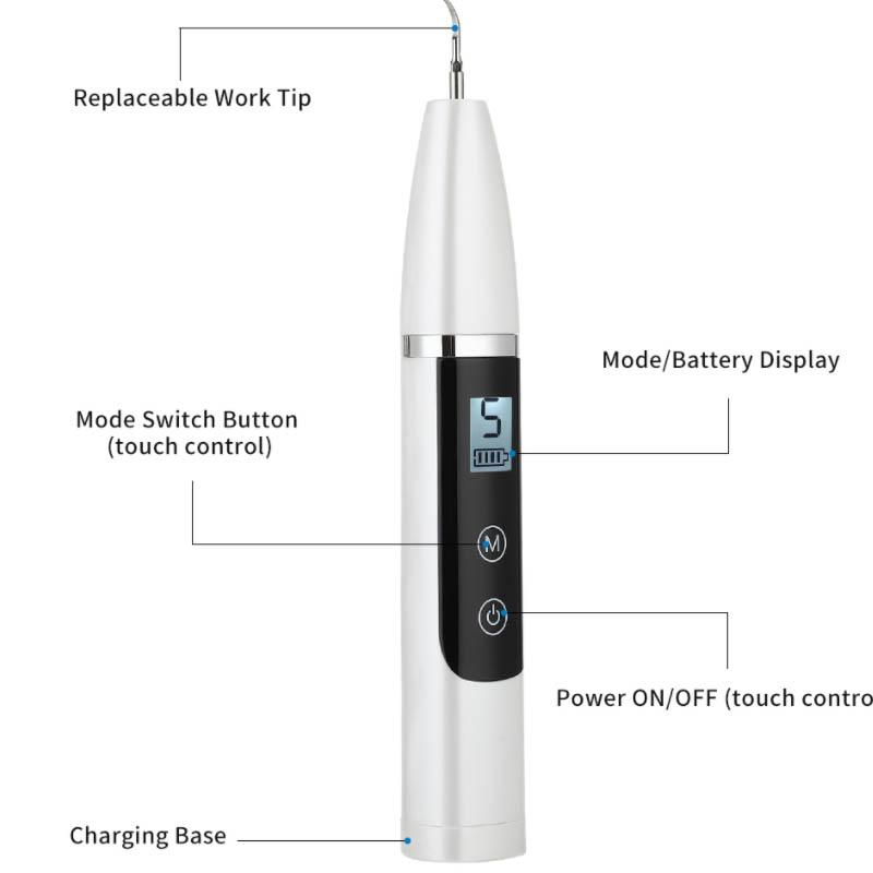 Electric Household Ultrasonic Dental Scaler Dental Calculus Remover Tartar Smoke Tea Stain Cleaning Artifact Electric Dental Scaler