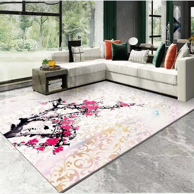 3D Printed Retro European Style Carpets Living Room Bedroom Study Bedside Carpet Decor Model Rugs