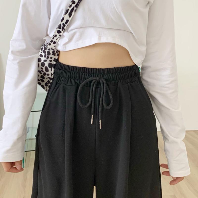Sweatpants Female Students Loose Korean Version of The Spring and Autumn Thin Waist Pants Ins Wild Trend Casual Long Pants