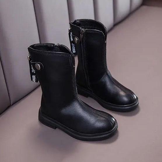 Children's Martin Boots Girls Winter Autumn Lightfleece Princess Boots British Style Children Casual High Top Boots