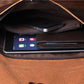 Business Briefcase Men Retro Contrast Zipper Waterproof IPad Handbag Shoulder Bags Computer Bag