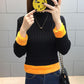 Women  Fleece Sweater Autumn and Winter Warm Knit Sweater Thick High Neck Pullover Sweater Stretch Slim Bottoming Shirt