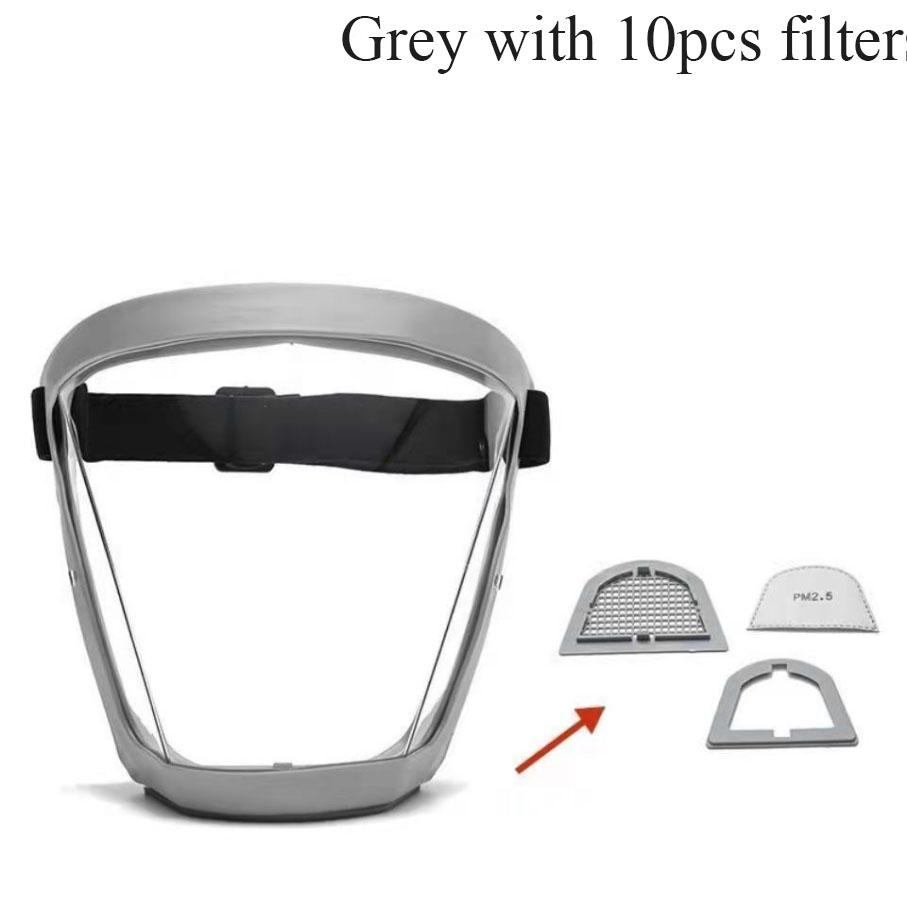Full Face Protective Cover Kitchen Transparent Protective Cover Household Oil Splash-Proof Eye Facial Care