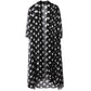 Polka Dot Chiffon Cardigan Mid-length Sun Protection Clothing Women's Loose Thin Large Size Shawl Jacket Air Conditioning Beach
