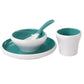 Chinese Style Restaurant Hotel Melamine Two-color Set of Four-piece Creative Anti-fall Imitation Porcelain Tableware
