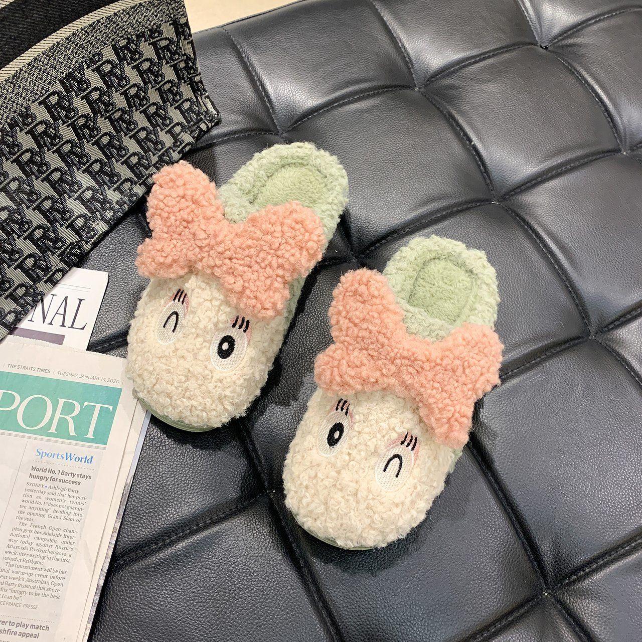 Autumn and Winter Cotton Slippers Non-slip Household Leisure Pure Cotton Floor Slippers