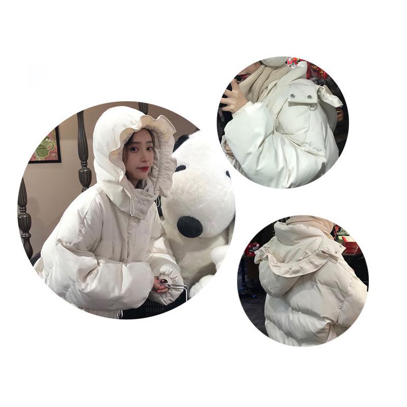 Down Padded Jacket Winter Student Jacket Korean Style Loose Bread Coat Small Short Padded Coat Women