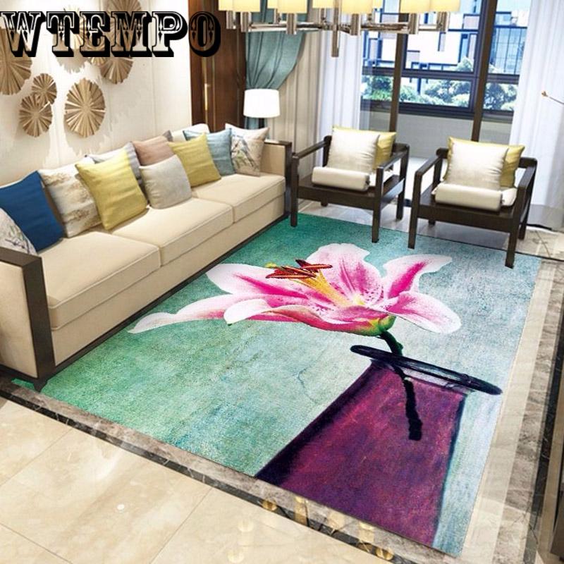 3D Carpet Living Room Carpet Coffee Table Mat Bedroom Carpet Home European Mat Mat Garden Wind