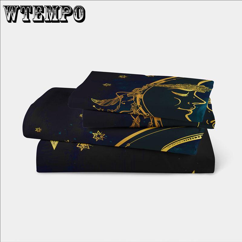 Home Decor Sun Flower Embroidery Duvet Cover with Pillow Cases Quilt Cover 3 Pcs Bedding Set