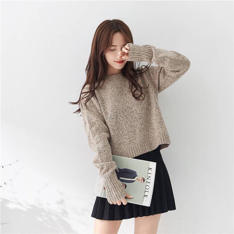 Women's O-Neck Sweater Women Sweaters Fashion Jersey Women Winter Pullover Women Knotted Sweater