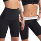 Women Thin Fitness Casual High Waist Biker Shorts Summer Slim Knee-Length Bottoms Black Cycling Shorts Streetwear Yoga Shorts