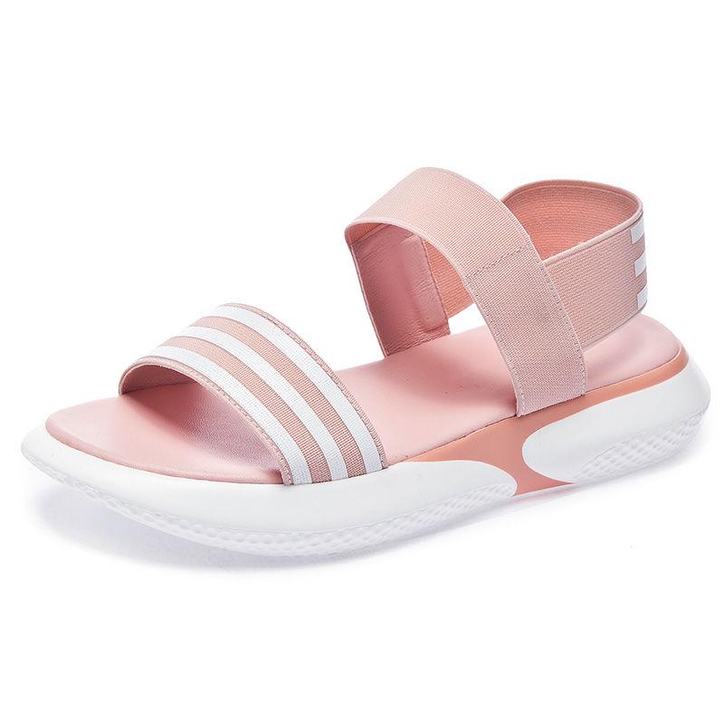 Sandals Female Fish Mouth Summer Thick Bottom Sponge Cake Student Wild Korean Flat Bottom Women's Shoes