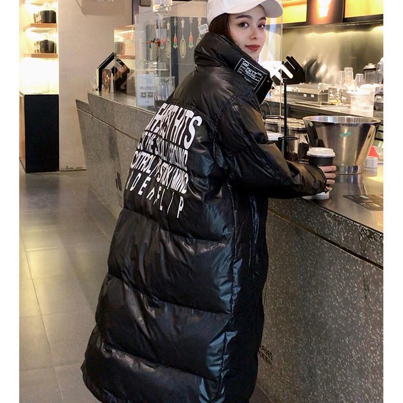 Women's Cotton-padded Jacket Over The Knee Long Winter Loose Bread Coat Warm Cotton Coat Cotton Coat