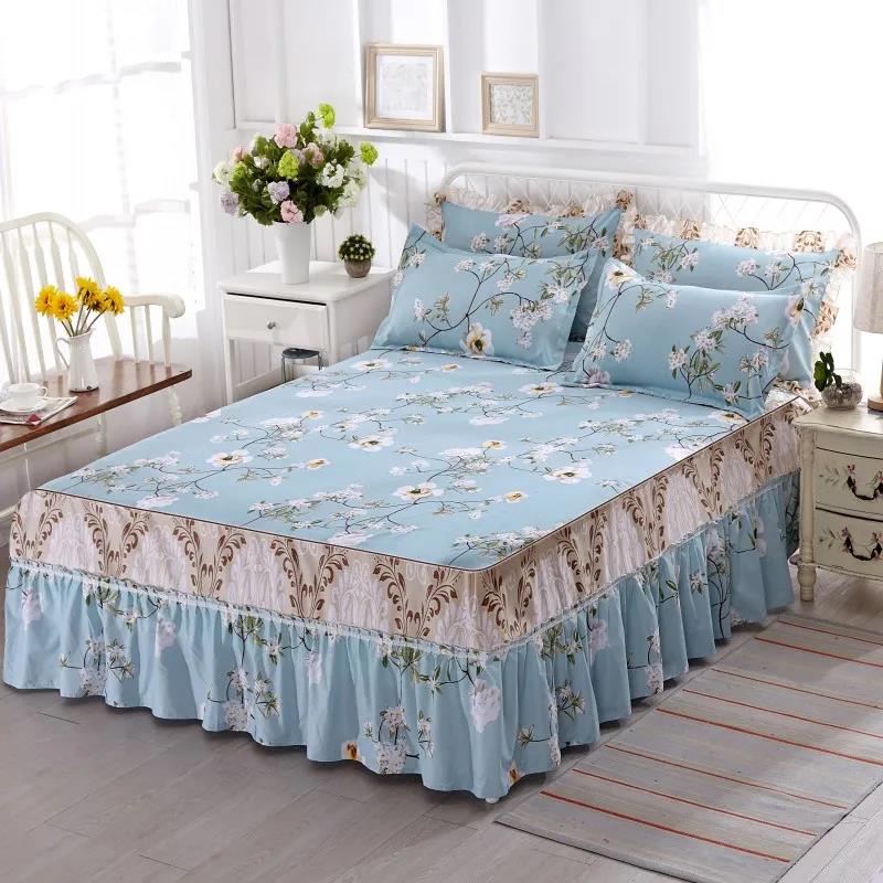 Bedroom Household Korean Style Princess Bed Cover One-piece Bed Skirt Bed Sheet Sheet Simmons Protective Cover