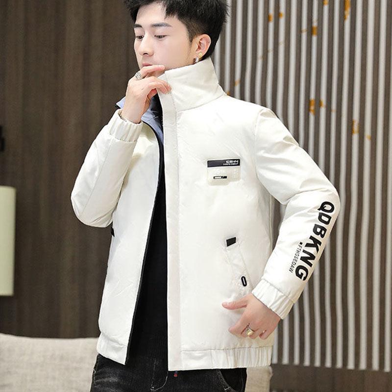 Down Jacket Men's Short Stand Collar Thickened Warmth Korean Version of The Trend of Men's Winter Men's Down Jacket