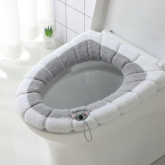 2PS Toilet Seat Nordic Style Toilet Seat Household Toilet Cover Four Seasons Thickened Toilet Seat Universal Toilet Seat Pad Can Be Washed