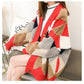 Women's Sweaters Autumn Winter Casual Plaid V-Neck Cardigans Button Cardigans Puff Sleeve Loose Sweater Coat