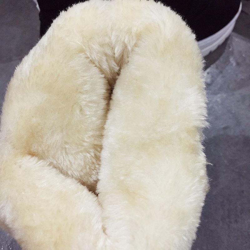 Winter Boots Plus Velvet Snow Boots Frosted Thick Warm Cotton Shoes Women's Boots Mid-tube Flat-bottom Women's Shoes