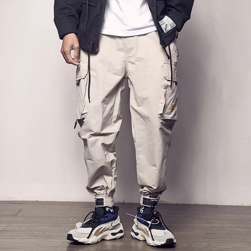 Summer Casual Pants Men's Loose Cropped Trousers