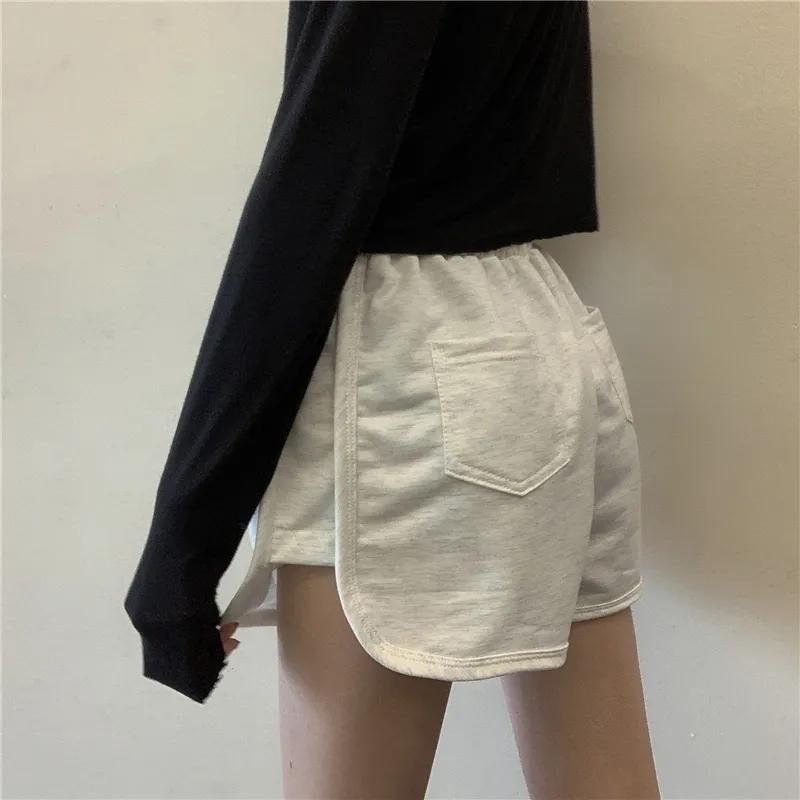 Women's Summer Sports Shorts Ins Korean Loose Casual Pants Slimming High Waist Wide Leg Pants Sports Girl Shorts Elastic Waist Cute Jogging Pants