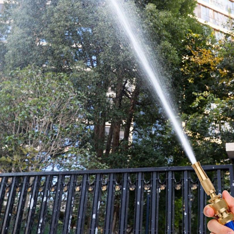 Pure Copper High Pressure Car Wash Water Gun Telescopic Hose for Watering Flowers and Scouring Car Wash Nozzle Machine Tap Water Tool