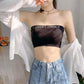 Spring and Summer Anti-glare Wrap Chest Tube Top Beautiful Back Sexy Letters Strapless One-piece Bra