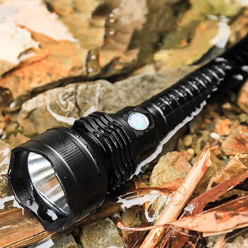 Lumens Most Powerful Led Flashlight Usb Zoom Torch 18650  Rechargeable Battery Flashlight