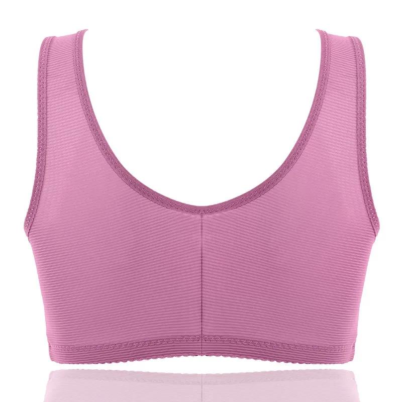Women Push Up Soft Front Closure Solid Color Bra