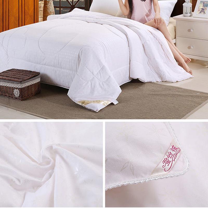Silk Quilt 100% Mulberry Silk Cotton Quilt Winter Thickening Dormitory Single Warm Winter Quilt Core Double Air-conditioned Quilt