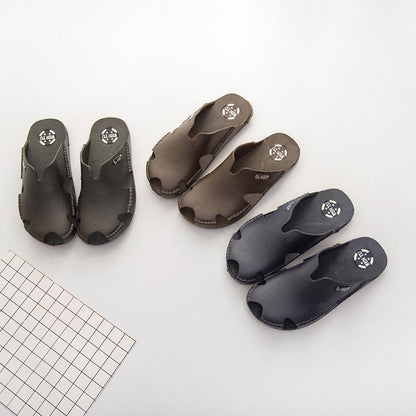 Rubber Slippers Sandals Beach Shoes Hole Men and Women Couple Slippers Baotou