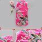Children Dress Children's Tang Suit Girls Summer Thin Dress Cheongsam Printed Floral Cheongsam Chinese Style Sleeveless Dress