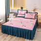 Princess Wind Double Bed Skirt Simmons Protection Korean Version Non-slip One-piece Bed Sheet Pillowcase Bedspread Protective Cover