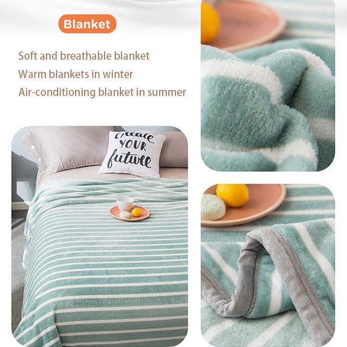 Winter Bedding Blanket 100% Microfiber Embossed Household Blanket Travel Picnic Anti-pilling Textile Cute Plush Wool Fluffy Blanket Siesta Blanket