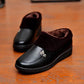 Winter Cotton Shoes and Snow Boots Women Flat Bottom and Velvet Warm Leather Shoes Winter Shoes Soft Bottom Non-slip