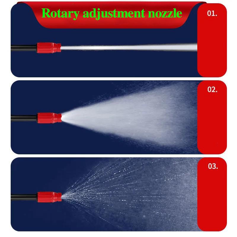 198VF Boutique High Pressure Water Gun Portable Electric Car Washer Wireless Garden Sprinkler with Toolbox