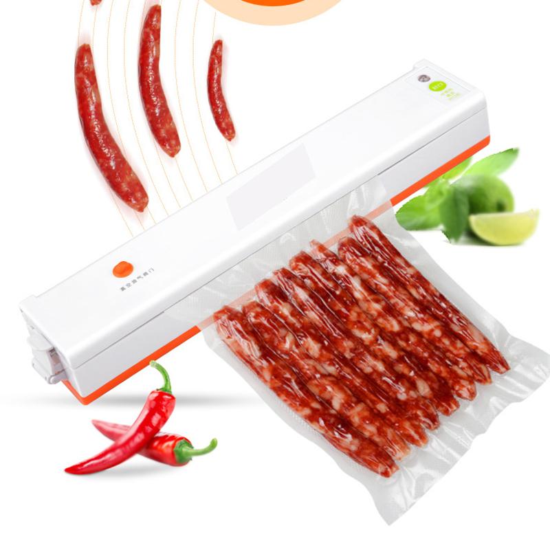 Electric Vacuum Sealer Machine Automatic Food Vacuum With 10pcs Food Saver Bags Household Packaging Machine