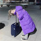 Winter White Duck Down Jacket Women Mid-length Warm and Comfortable Over The Knee Casual Sports Cotton Jacket