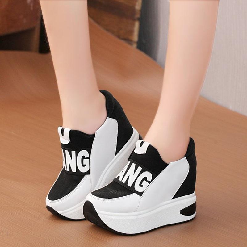 Trifle Thick-soled Lazy Shoes Invisible Increase Women's Shoes All-match Spring and Autumn Korean Women's Travel Shoes