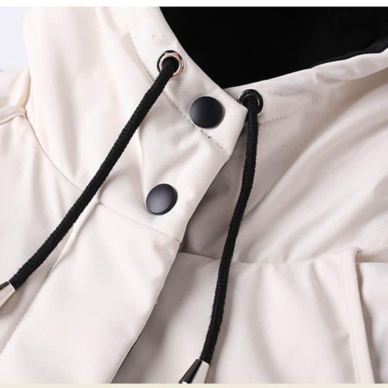 Autumn and Winter Thick Coat Women's Mid-length Fashion Casual Wild Large Fur Collar