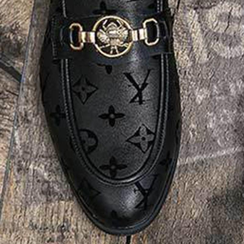 Mens Leather Wedding Shoes Business Sneakers Men's Pointed Leather Shoes Men Oxford Shoes