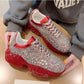 Designers Chunky Sneakers Platform Silver INS Fashion Women Lace Up Casual Shoes Brand Woman Sports Trainers Dad Shoes
