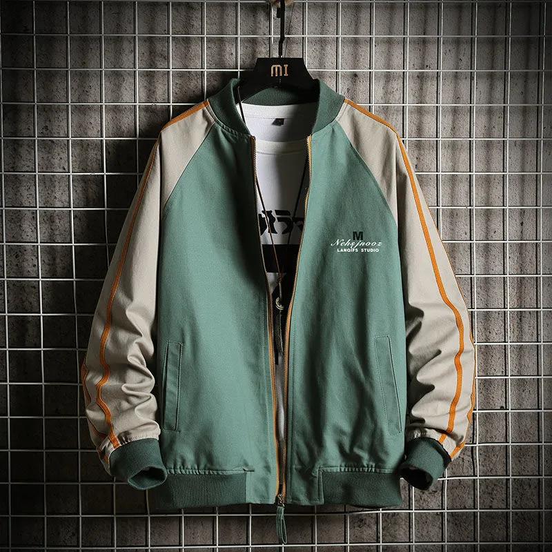 Men's Jacket Autumn and Winter Jacket Handsome Youth Fashion Baseball Collar All-match Blouse