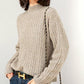 Autumn Winter Women's Sweaters Women's Half Turtleneck Padded Pullover Knit Bottoming Shirt Loose Casual Long-sleeved Shirt Women