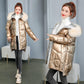 Glossy Down Padded Coat Women's Mid-length Women's Bread Coat