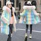Down Padded Jacket Women's Mid-length Winter Fashion Trend Loose Warmth Thick Padded Jacket